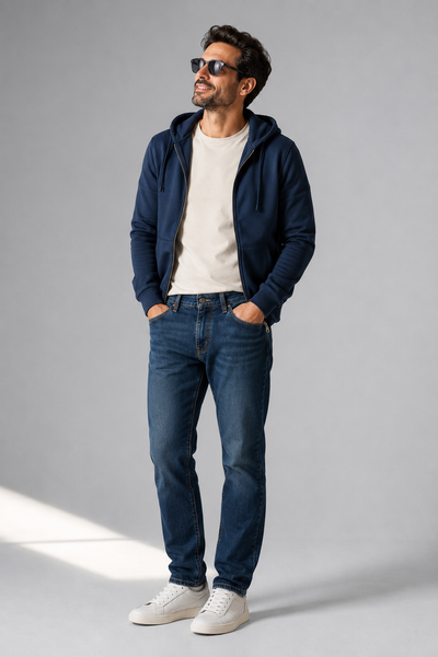 JEANS UOMO LEE CINQUE TASCHE ELASTICO SLIM FIT L32 ART. MVP ASTRO BLUE