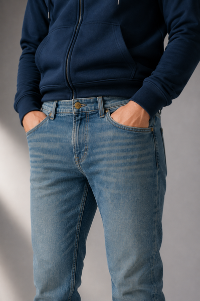 JEANS UOMO LEE CINQUE TASCHE L34 SLIM STRAIGHT ART. RIDER FIRESTONE