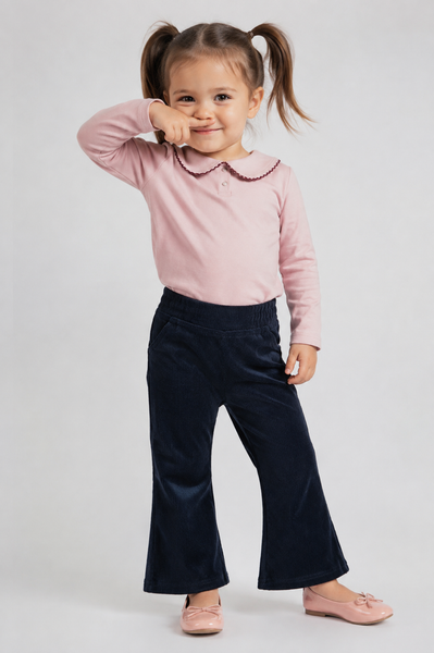 PANTALONE NEONATA ZIPPY VELLUTO ELASTICO ZAMPA TASCHE ART. ZBGAP0401-26022