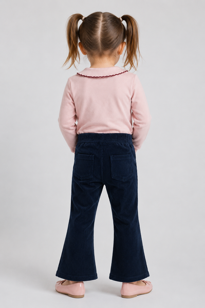 PANTALONE NEONATA ZIPPY VELLUTO ELASTICO ZAMPA TASCHE ART. ZBGAP0401-26022
