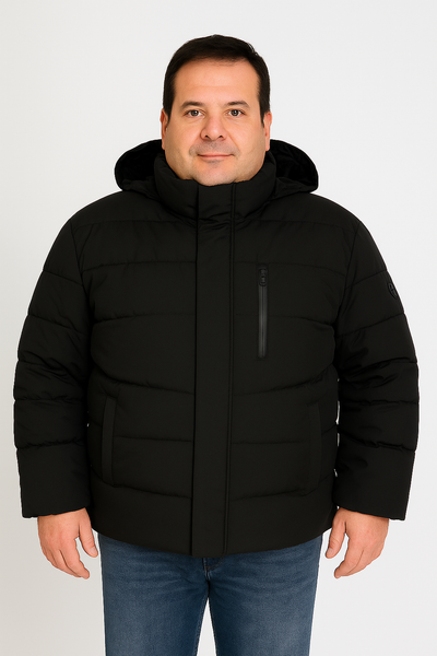 GIUBBINO UOMO CONFORMATO ZIP BOTTONI TASCHE CAPPUCCIO IDROREPELLENTE TRASPIRANTE ANTIVENTO MARCA SEA BARRIER ART. CONF-IMPERIA-21C