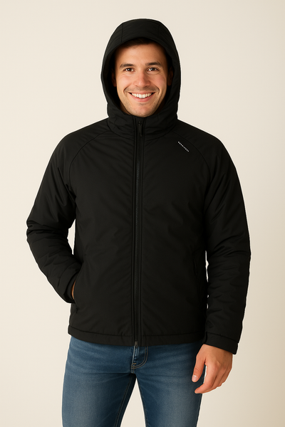 GIUBBINO UOMO ZIP CAPPUCCIO TASCHE COULISSE MARCA BUILDING-91 ART. MO500