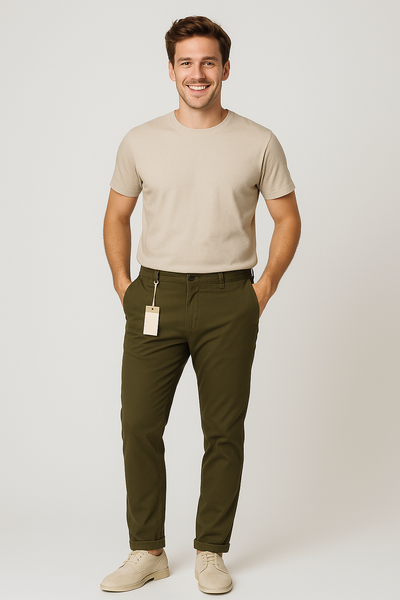PANTALONI UOMO ZIP BOTTONE TASCHE SLIM MARCA PIZONE ART.PVZ21/22261