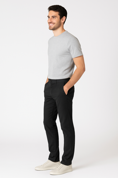 PANTALONI UOMO ZIP BOTTONE CINQUE TASCHE CLASSICO MARCA BUGATTI ART. 1843