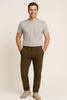PANTALONI UOMO ZIP BOTTONE CINQUE TASCHE QUADRI MARCA SEA BARRIER ART.GENEPY-88