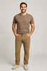 PANTALONE UOMO LUIGI MORINI COTONE ELASTICIZZATO TASCHE BOTTONE ZIP ART. 4344 MIKE