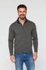 MAGLIONE UOMO MISTO LANA LUPETTO ZIP POLSINI FASCIA LISCIO MARCA CONSENSO ART. 8101223