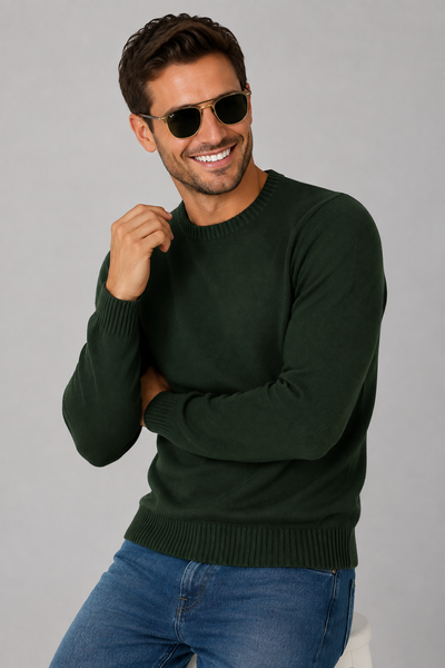 MAGLIONE UOMO SPORTING MARE GIROCOLLO BASICO LANA ART. 3350/80