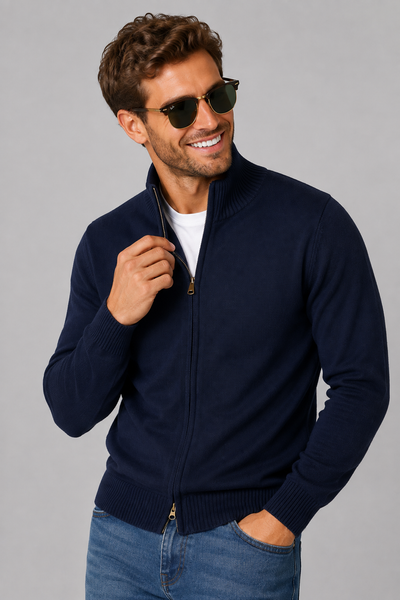 MAGLIONE UOMO SPORTING MARE FULL ZIP LANA ART.3350/17OZ
