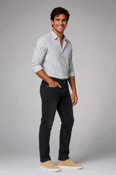 JEANS UOMO ZIP BOTTONE CINQUE TASCHE REGOLARE MARCA HOLIDAY ART. GIULIO