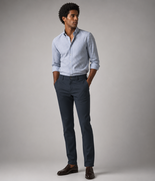 PANTALONE UOMO ZIP BOTTONE CINQUE TASCHE MODERN FIT MARCA LUIGI MORINI AR.GALLINO