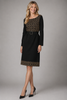 ABITO DONNA ELEGANTE GIROCOLLO MANICA LNGA CINTURA LUREX MARCA CAVALLERI BARBARELLA ART.22A40