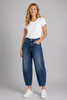 JEANS DONNA ZIP BOTTONE TASCHE LARGO MARCA LOSAN ART.22E9013AL