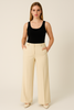 PANTALONE DONNA PERLA TASCHE BOTTONE CERNIERA ELAGANTE ART. 2552