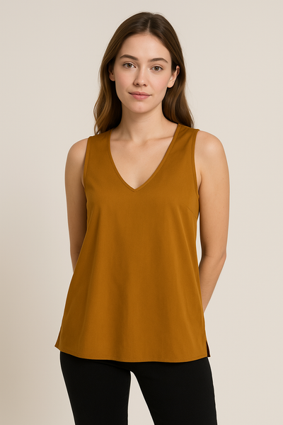 CANOTTA DONNA BARBARELLA SCOLLO A V VISCOSA ART. 656