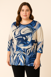 MAGLIA DONNA TAGLIE OVER PERLA FANTASIA STRASS MANICA TRE QUARTI ART. 2567