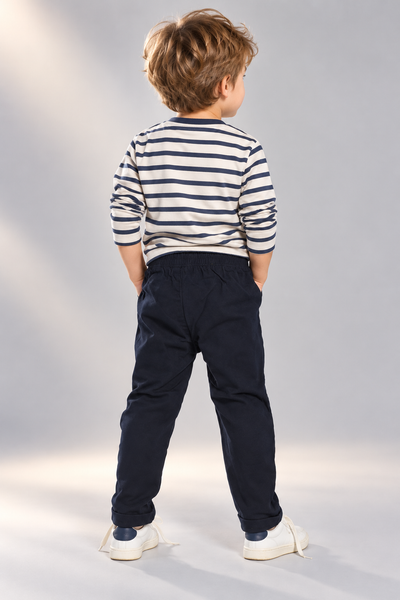 PANTALONE NEONATO ZIPPY DOPPIATO ELASTICO COULISSE COTONE ART. ZBBAP0401-26026