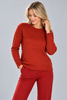 MAGLIONE DONNA GAIA B GIROCOLLO BASICO ELASTICIZZATO VISCOSA ART.300