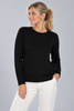 MAGLIONE DONNA GAIA B GIROCOLLO LUREX RIGHE VISCOSA ART. 331