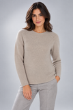 MAGLIONE DONNA VALERIE GIROCOLLO COSTE PAILLETTES LANA MERINO EXTRAFINE ART.  1182