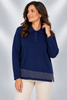 MAGLIONE DONNA ANNALISA BINETTI TAGLIE OVER POLO LANA ART. 2515
