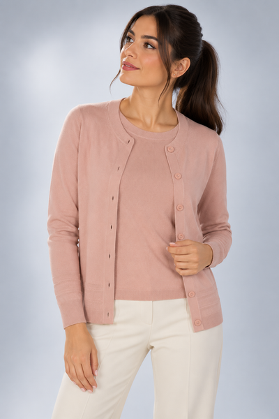 TWINSET CARDIGAN DONNA GAIA B BOTTONI GIROCOLLO E MAGLIA MANICA CORTA ART. 326AB