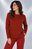 MAGLIONE DONNA GAIA B GIROCOLLO LAVORATO VISCOSA ART. 328