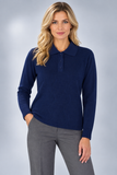 MAGLIONE DONNA ANNALISA BINETTI POLO LAVORATA MISTO LANA ART. 2519