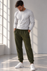 PANTALONE TUTA UOMO COVERI FELPATO ELASTICO COULISSE TASCHE POLSNI ART. REC269
