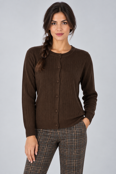 CARDIGAN DONNA CAROLA MARIA PARICOLLO TRECCE BOTTONI VISCOSA ART. CM32