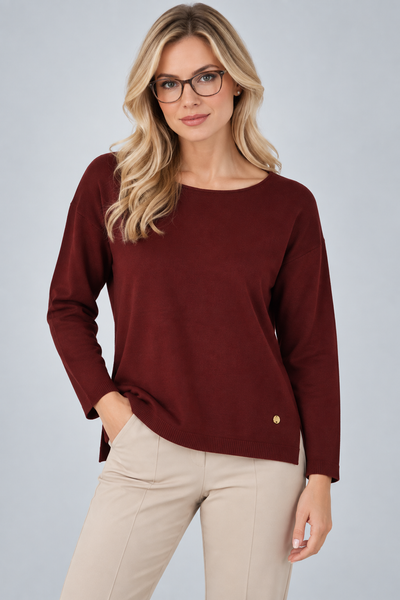 MAGLIONE DONNA CAROLA MARIA PARICOLLO SPACCHETTI ASIMMETRICO VISCOSA ART. CM05