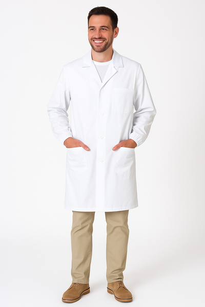 CAMICE UOMO LAVORO SANITARIO DOTTORE PURO COTONE SANFORIZZATO MARCA SIGGI ART.21CA0621