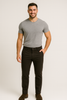 PANTALONI UOMO ZIP BOTTONE GANCIO TASCHE FRANCESE ELASTICO MODERN MARCA BUGATTI ART.26344