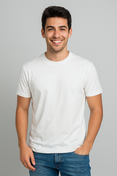 T-SHIRT UOMO BEVERLY HILLS POLO CLUB PARICOLLOMANICA CORTA COTONE ELASTICIZZATO LOGO ART. TS415022