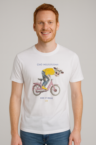 T-SHIRT UOMO COTONE MANICA CORTA STAMPA CLOSE-UP ART. CLT279