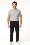PANTALONI UOMO ZIP BOTTONE GANCIO TASCHE FODERA FLANELLA REGULAR FIT DR4 MARCA MARCELLO MARABOTTI ART. 41-4280