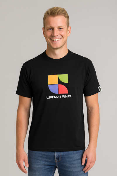 T-SHIRT UOMO RAGAZZO MANICA CORTA STAMPA MARCA URBAN RING ART. UR611008