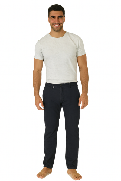 PANTALONI UOMO ZIP BOTTONE GANCIO CINQUE TASCHE MARCA LUIGI MORINI ART. 41-0429/11