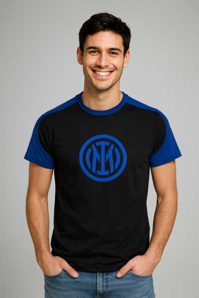 T-SHIRT UOMO INTER COTONE LOGO GIROCOLLO  ART. TSHC C10 I002