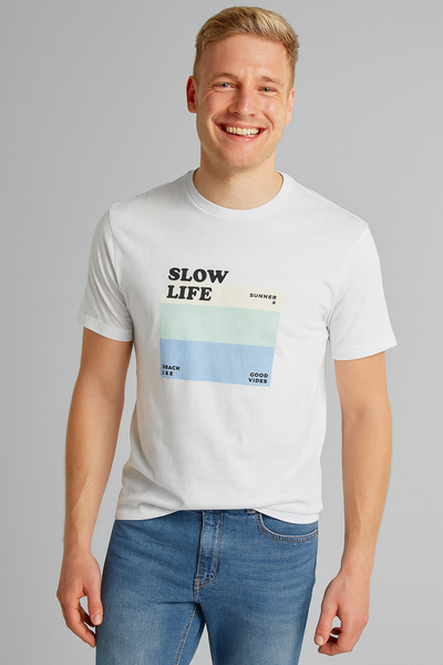 T-SHIRT UOMO RAGAZZO REGULAR FIT STAMPA MARCA GAS ART. ARNOUX A7114