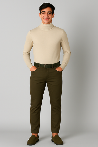 PANTALONE UOMO ZIP BOTTONE CINQUE TASCHE CLASSICO MARCA LOSAN ART.LMNAP0402_23005