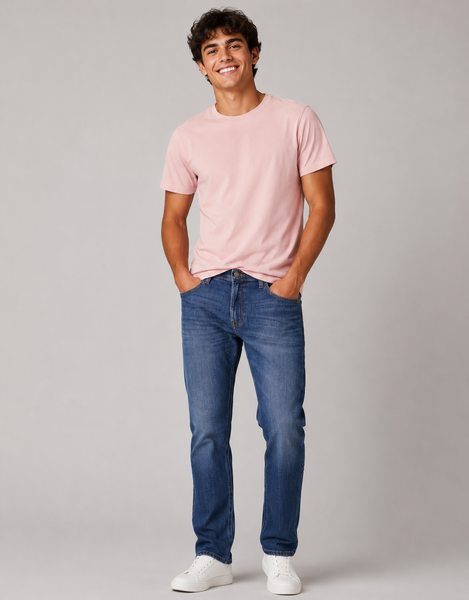 JEANS UOMO ZIP BOTTONE CINQUE TASCHE SLIM TAPERED BAFFI MACA LEE ART. LUKE L719AKING