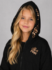 FELPA RAGAZZA ZIP CAPPUCCIO TASCHE POLSINIFASCIA STAMPA MARCABM ART.AY7294