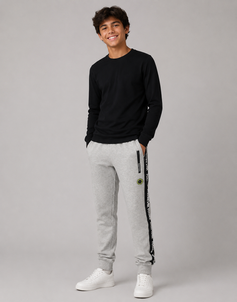 PANTALONE RAGAZZO COULISSE TASCHE POLSINI STAMPE MARCA BM ART.AY7088