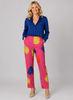 PANTALONI DONNA ZIP MORBIDI FANTASIA MARCA EMANUELA COSTA ART.35365