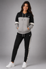 TUTA DONNA RAGAZZA SPORT COTONE FELPATO CAPPUCCIO ZIP MARCA GIVOVA ART.6421T0061