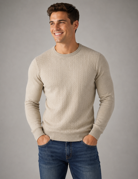 MAGLIONE UOMO RAGAZZO GIROCOLLO TRECCE MARCA SPORTING MARE ART. 2620/80
