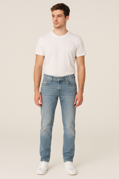 JEANS UOMO SKINNY ADERENTE  TASCHE  GAS ART. SAX B0123