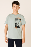 T-SHIRT RAGAZZO  COTONE STAMPA GIROCOLLO LOSAN ART. LJBAP0103-25019
