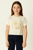 T-SHIRT RAGAZZA GIROCOLLO  COTONE STAMPA LOSAN ART. LJGAP0103-25024